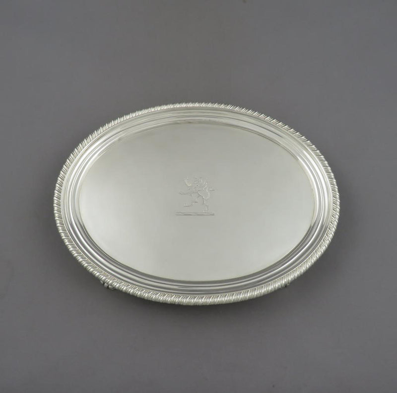 Regency Sterling Silver Oval Salver