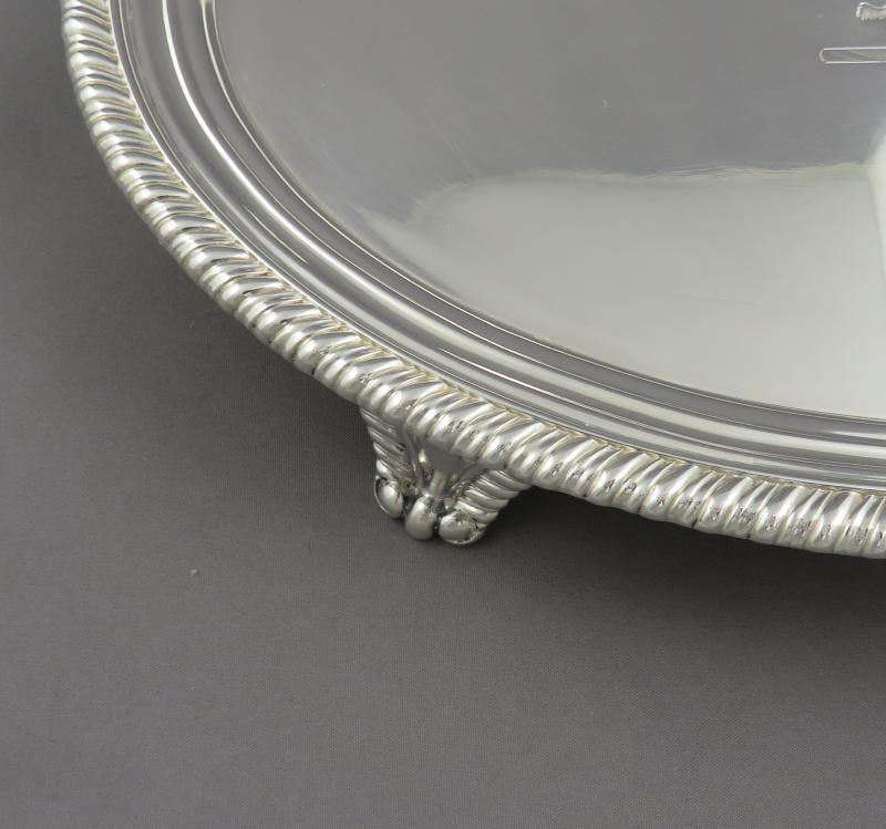 Regency Sterling Silver Oval Salver