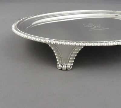 Regency Sterling Silver Oval Salver