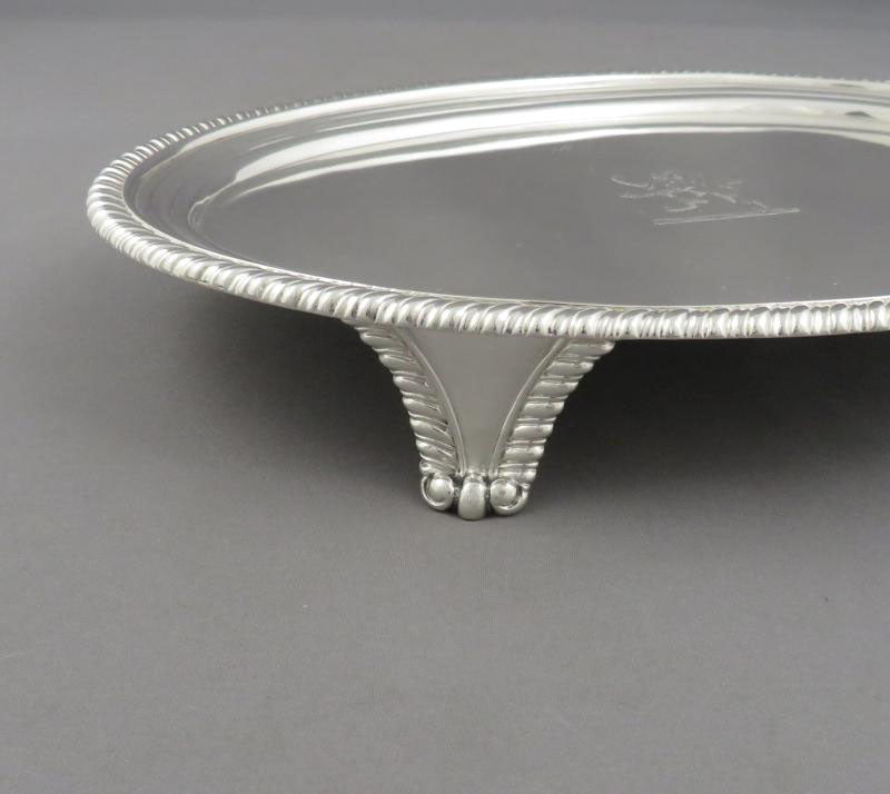 Regency Sterling Silver Oval Salver