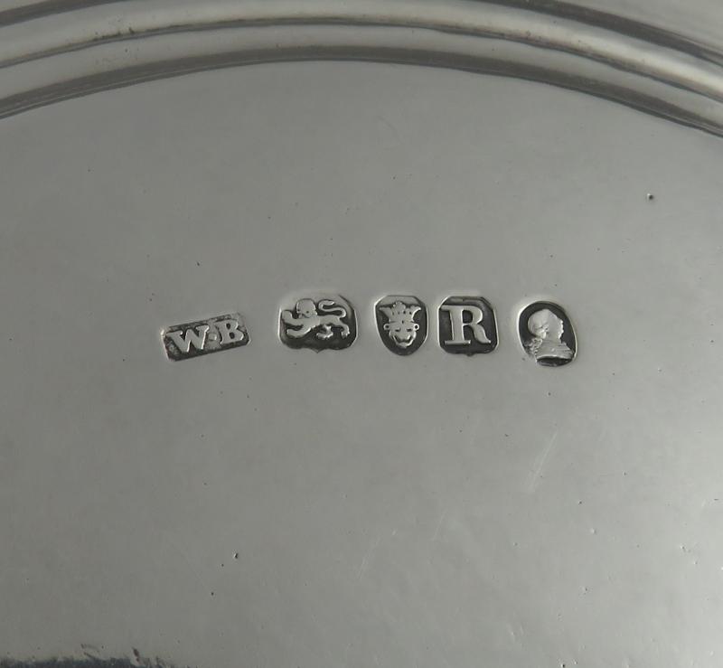 Regency Sterling Silver Oval Salver