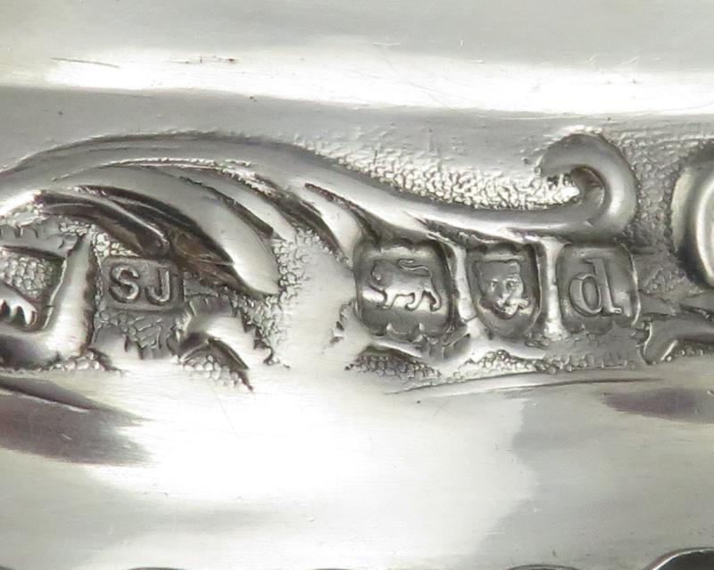 Victorian Sterling Silver Trinket Box - JH Tee Antiques
