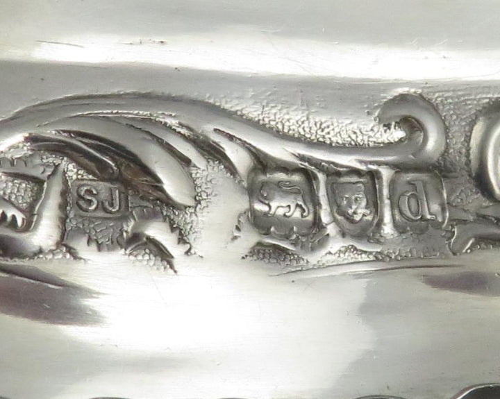 Victorian Sterling Silver Trinket Box - JH Tee Antiques