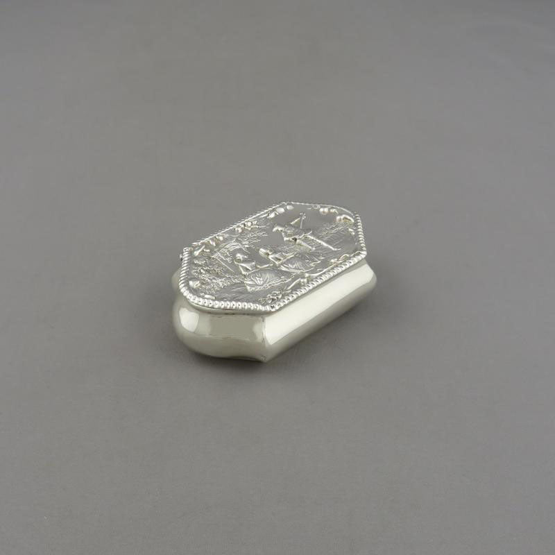Victorian Sterling Silver Trinket Box - JH Tee Antiques