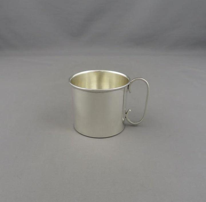 Poul Petersen Silver Christening Mug - JH Tee Antiques