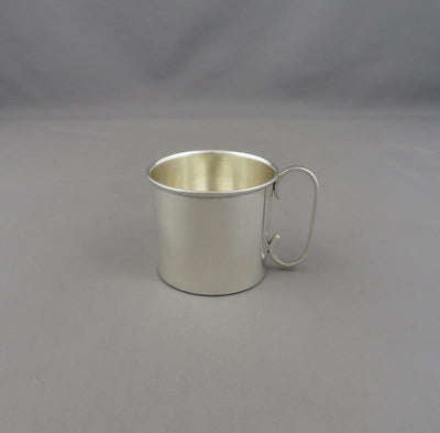 Poul Petersen Silver Christening Mug - JH Tee Antiques