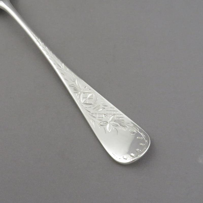 6 Victorian Aethetic Movement Silver Dinner Forks - JH Tee Antiques
