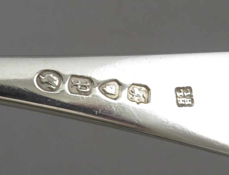 6 Victorian Aethetic Movement Silver Dinner Forks - JH Tee Antiques