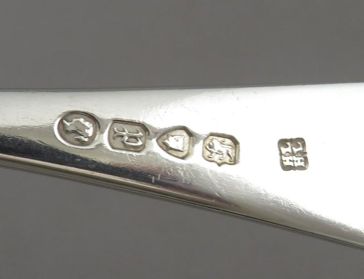 6 Victorian Aethetic Movement Silver Dinner Forks - JH Tee Antiques