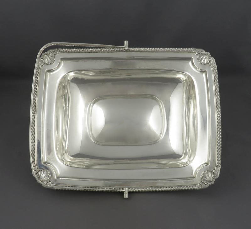 William Bateman Sterling Silver Cake Basket - JH Tee Antiques