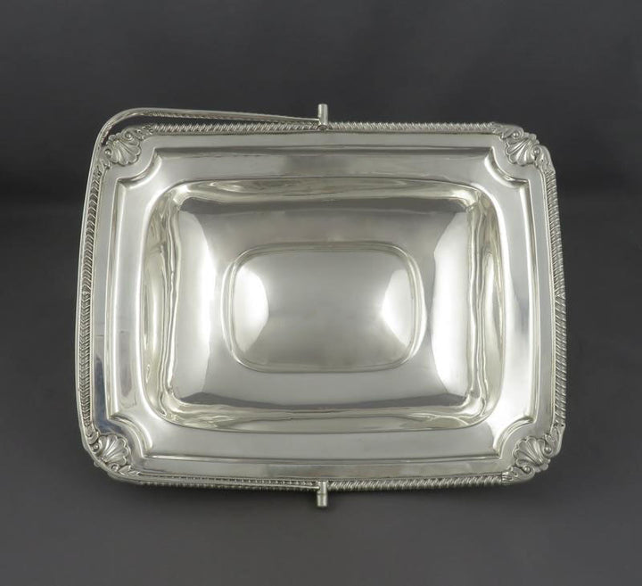 William Bateman Sterling Silver Cake Basket - JH Tee Antiques