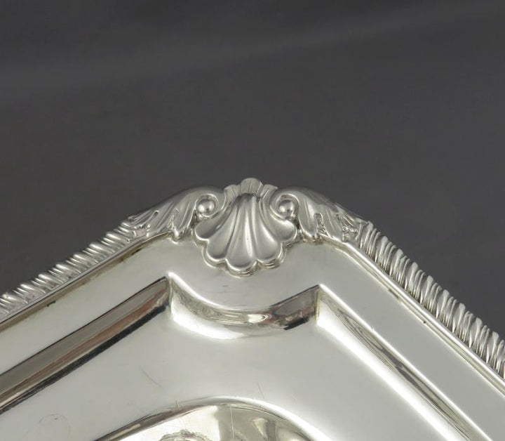 William Bateman Sterling Silver Cake Basket - JH Tee Antiques