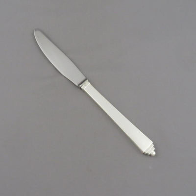 Georg Jensen Pyramid Long Handle Dinner Knife - JH Tee Antiques