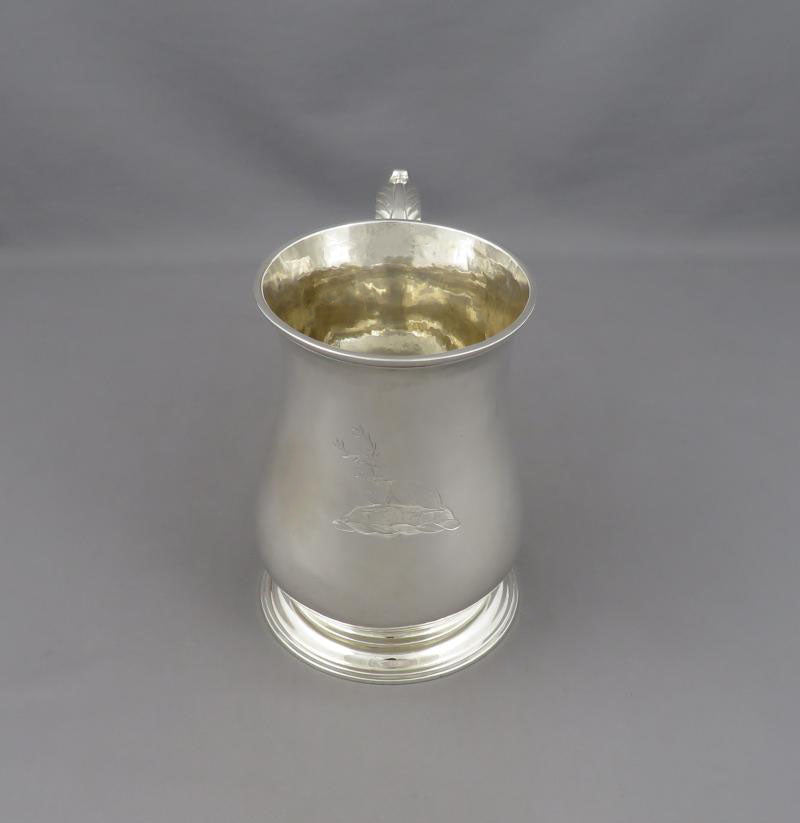 George II Silver Pint Mug - JH Tee Antiques