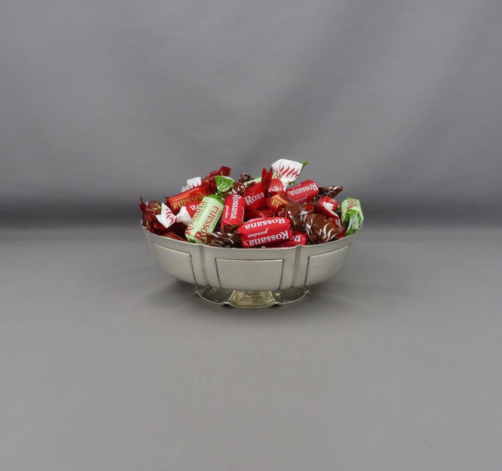 George V Silver Footed Bowl - JH Tee Antiques
