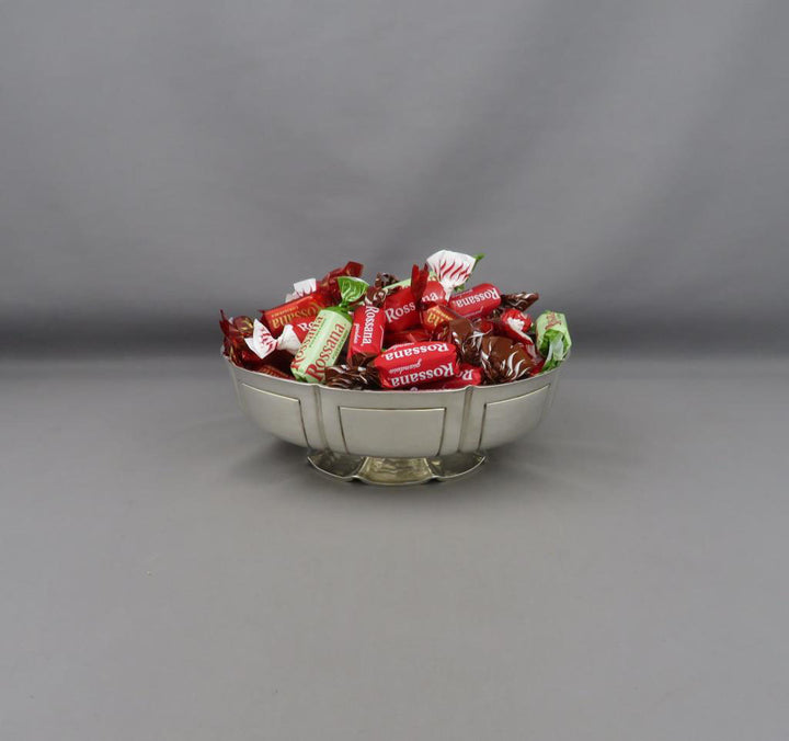 George V Silver Footed Bowl - JH Tee Antiques