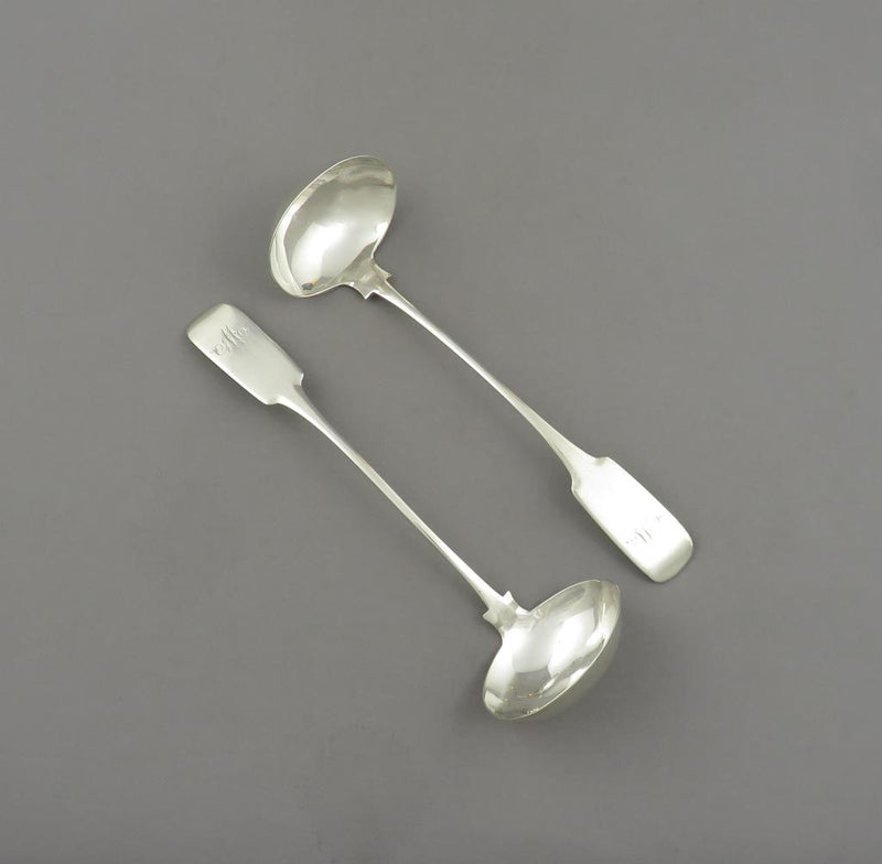 Scottish Provincial Silver Toddy Ladles Aberdeen - JH Tee Antiques