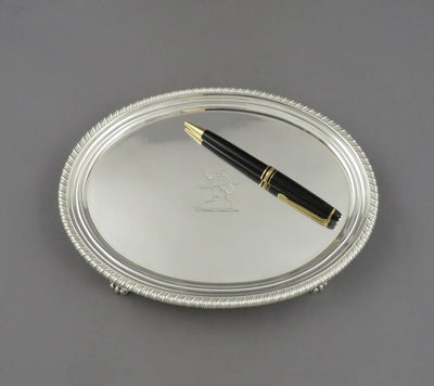 Regency Sterling Silver Oval Salver