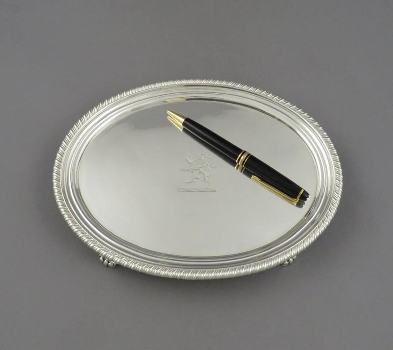 Regency Sterling Silver Oval Salver