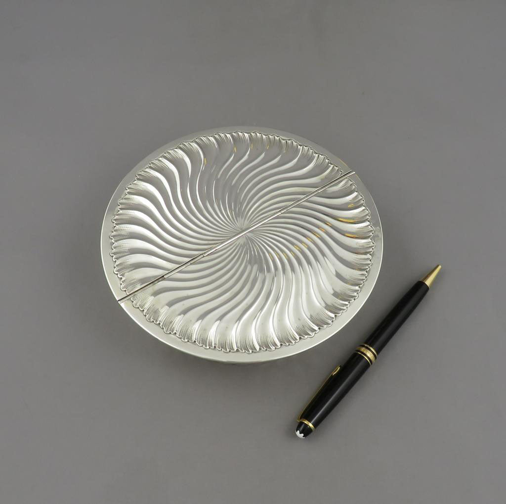 French Silver Double Lidded Box - JH Tee Antiques