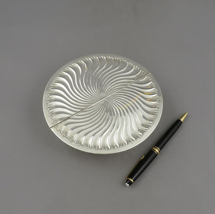 French Silver Double Lidded Box - JH Tee Antiques