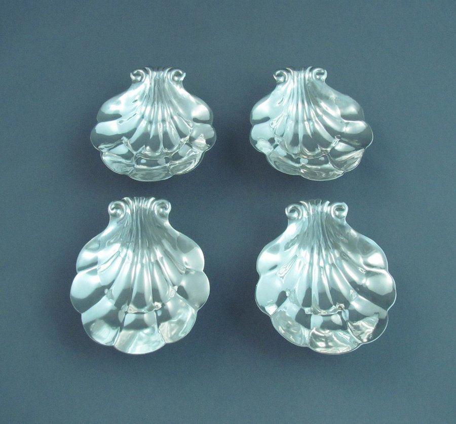 Poul Petersen Sterling Shell Shaped Dishes - JH Tee Antiques
