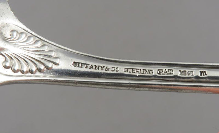 Tiffany Palm Silver Gumbo Spoon - JH Tee Antiques