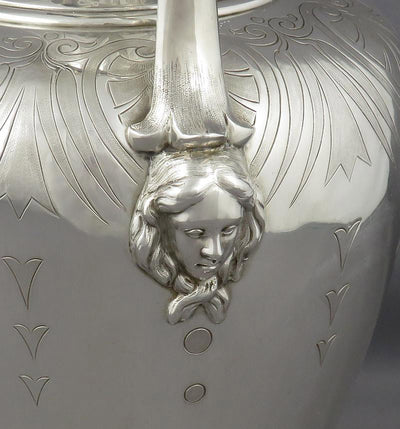 Victorian Sterling Silver Wine Ewer or Hot Water Pot