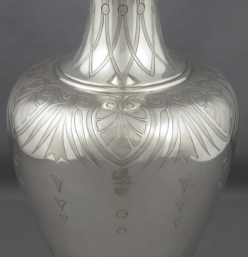 Victorian Sterling Silver Wine Ewer or Hot Water Pot