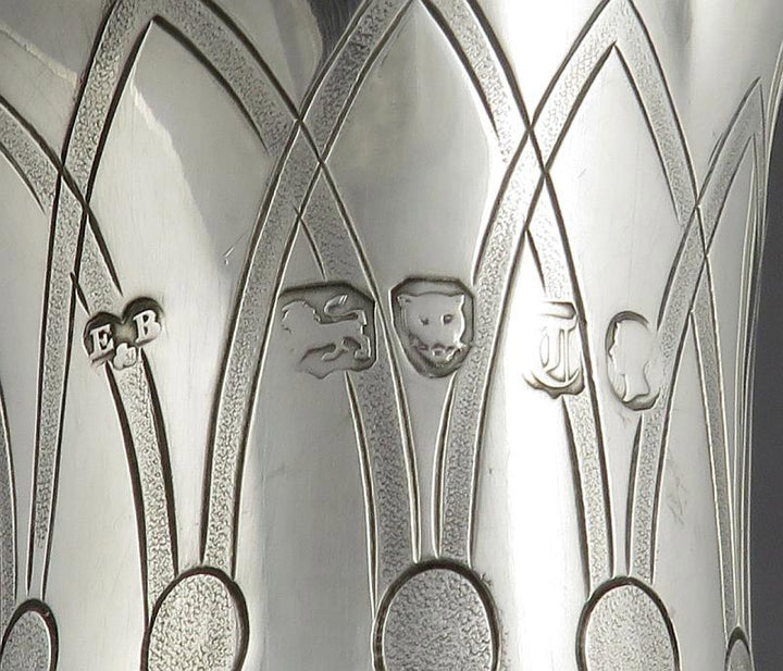 Victorian Sterling Silver Wine Ewer or Hot Water Pot - JH Tee Antiques