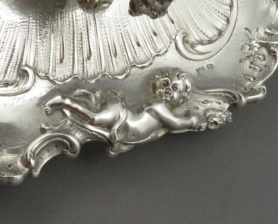 Rococo Silver Inkstand - JH Tee Antiques