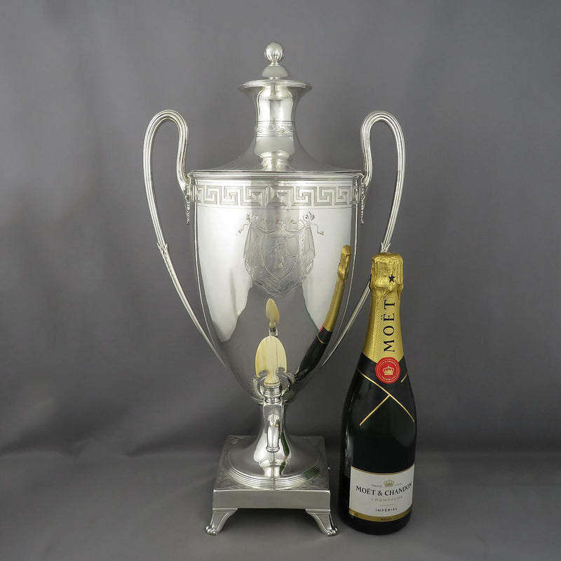George III Sterling Silver Tea Urn - JH Tee Antiques