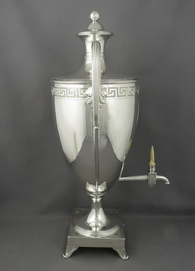 George III Sterling Silver Tea Urn - JH Tee Antiques