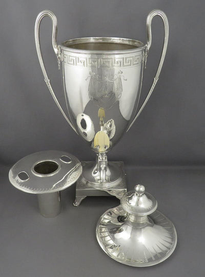 George III Sterling Silver Tea Urn - JH Tee Antiques