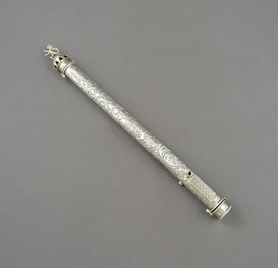 Edwardian Combination Sealing Wax Holder Vesta Case - JH Tee Antiques