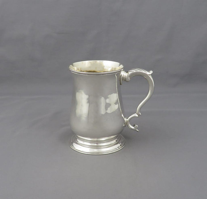 George III Silver Half Pint Mug - JH Tee Antiques