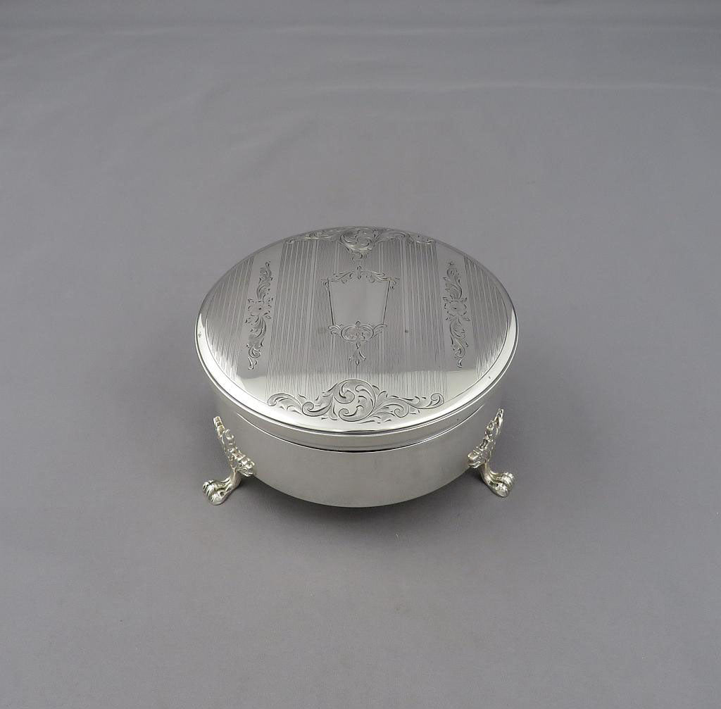 Birks Sterling Silver Jewellery Box - JH Tee Antiques