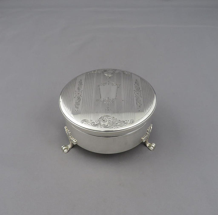 Birks Sterling Silver Jewellery Box - JH Tee Antiques