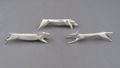 12 Christofle Art Deco Silver Knife Rests - JH Tee Antiques