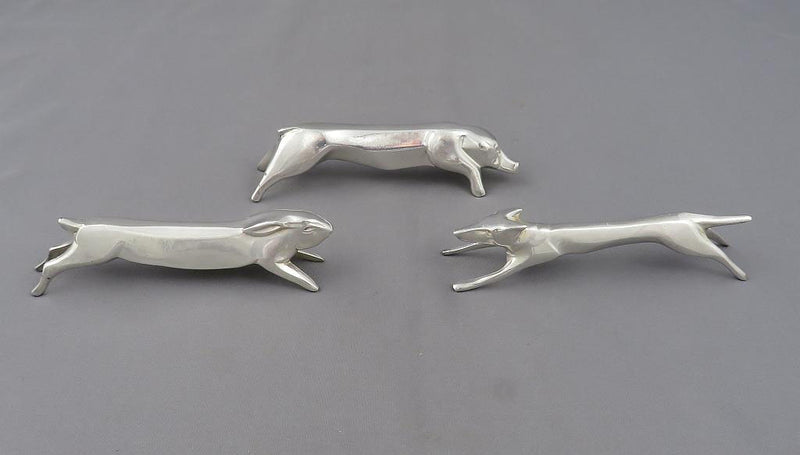 12 Christofle Art Deco Silver Knife Rests - JH Tee Antiques