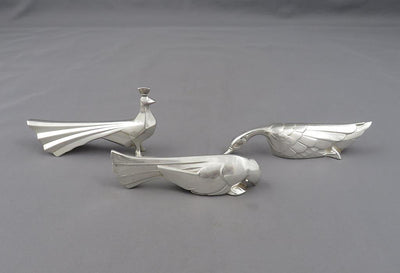 12 Christofle Art Deco Silver Knife Rests - JH Tee Antiques