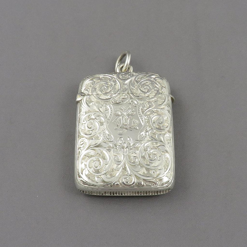 Victorian Sterling Silver Vesta Case