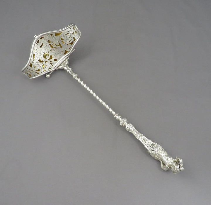 Figural Silver Punch Ladle - JH Tee Antiques