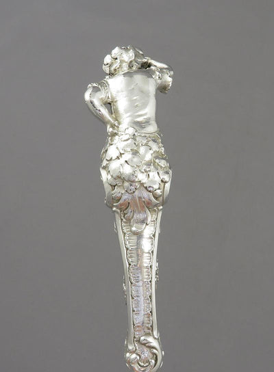 Figural Silver Punch Ladle