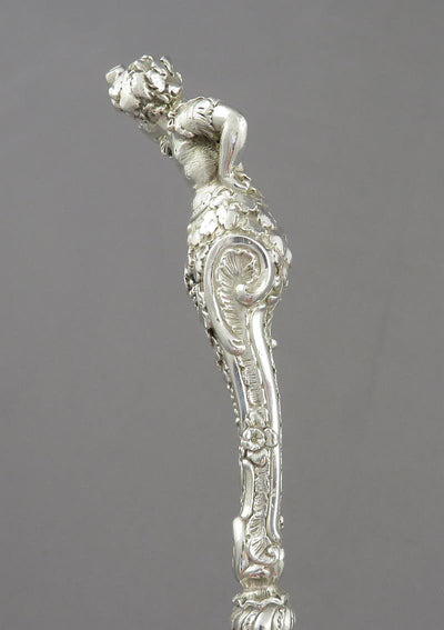 Figural Silver Punch Ladle