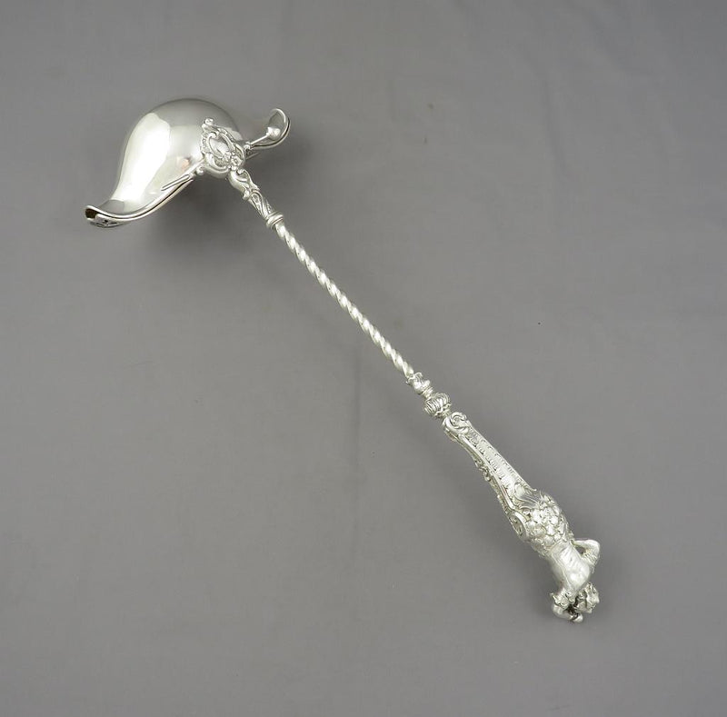Figural Silver Punch Ladle