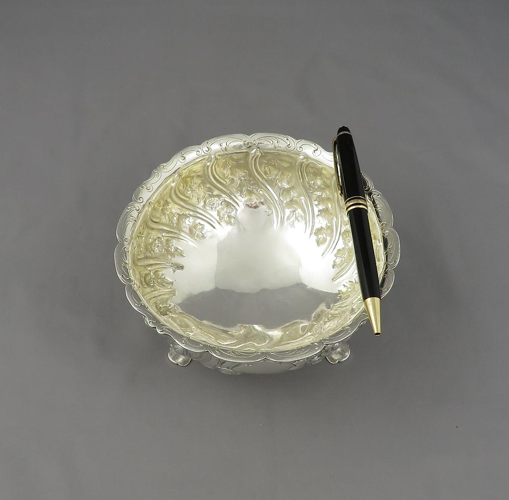 Victorian Sterling Silver Bowl - JH Tee Antiques
