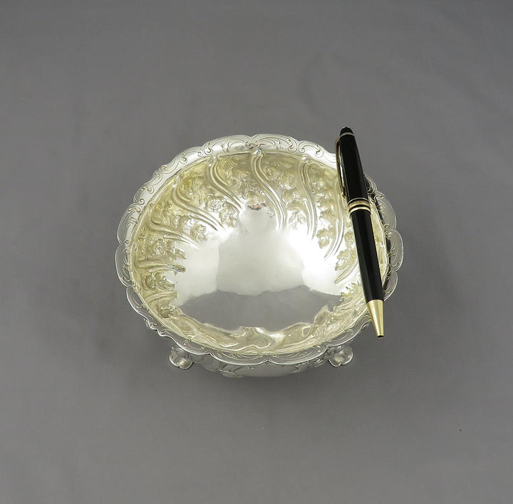 Victorian Sterling Silver Bowl - JH Tee Antiques