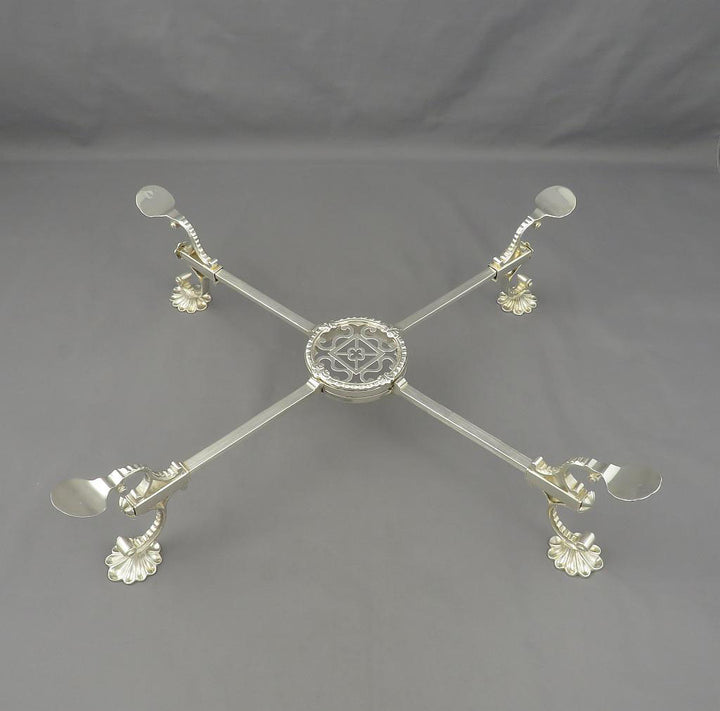 George III Silver Dish Cross - JH Tee Antiques