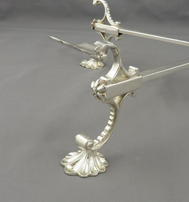 George III Silver Dish Cross - JH Tee Antiques